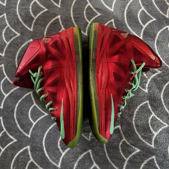 Nike LeBron 10 Christmas 2012 Red/Green OG Basketball Shoe Sz 10.5 main image 12